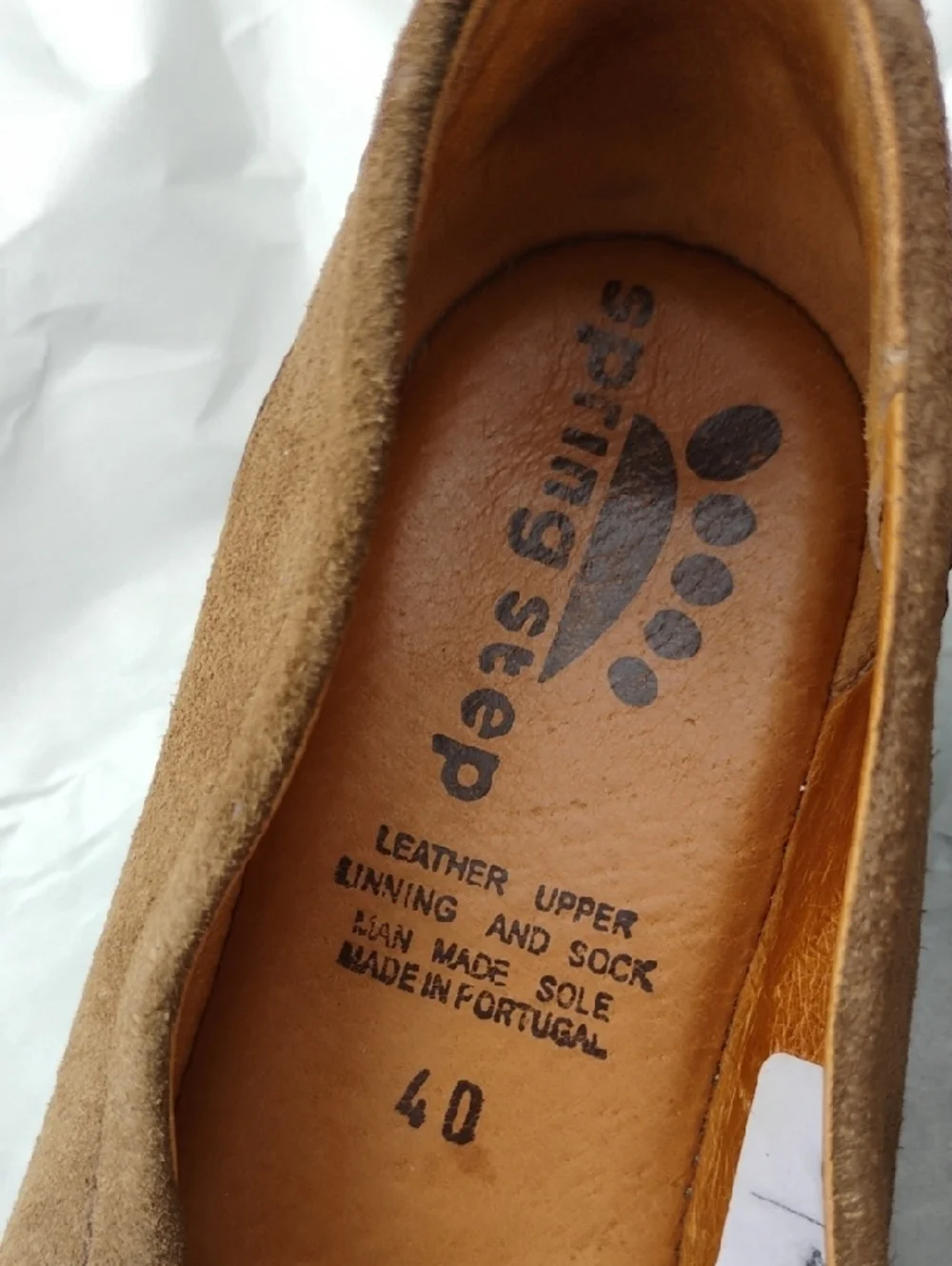 NWOT pring Step Suede Slip-On Loafers in Tan/Brown (D-56) - Picture 2 of 10